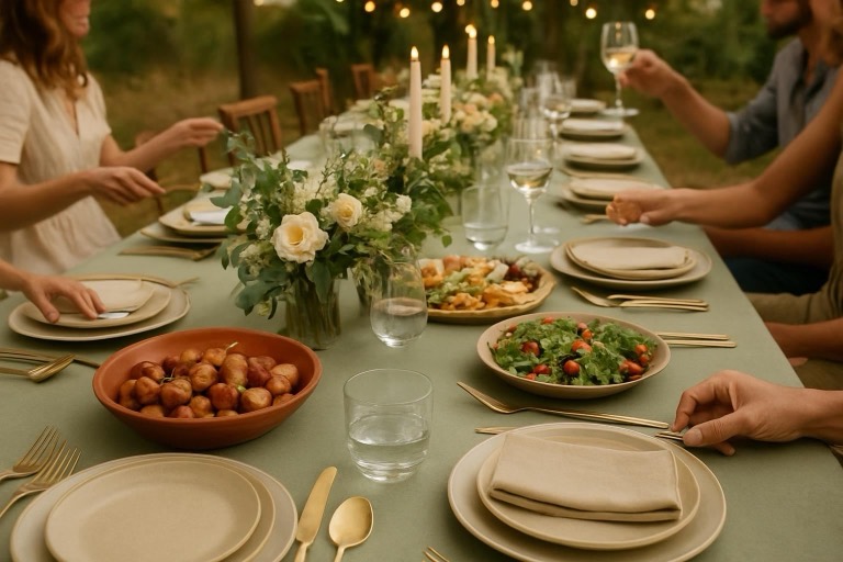 Mesa posta: Casamento no campo