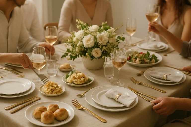 Mesa posta: Casamento