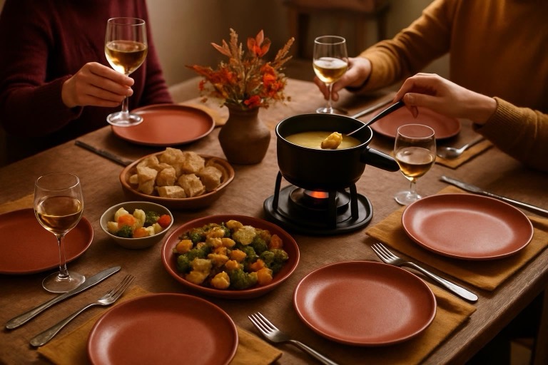 Mesa posta: Fondue