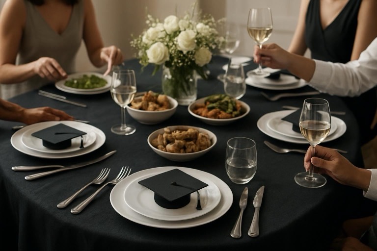 Mesa posta: Formatura